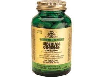 Solgar Ginseng Siberiano Raíz. 60 Cápsulas Vegetales.