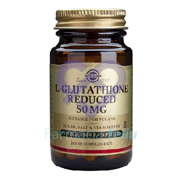 Solgar L-Glutation 50 mg. 30 Cápsulas Vegetales.